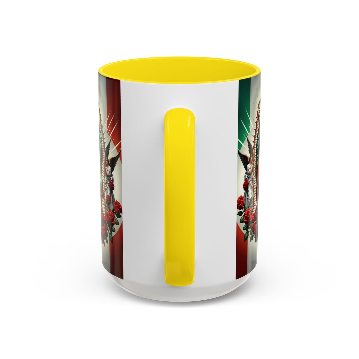 Catholic Coffee Mug, 15oz Ceramic Cup, Our Lady of Guadalupe Inspired