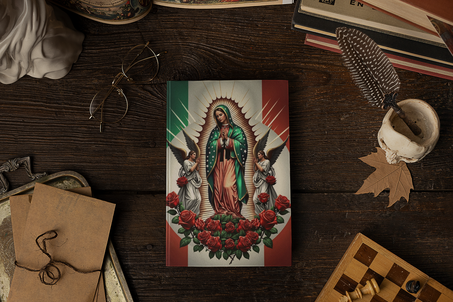 Catholic Hardcover Journal Inspired by Our Lady of Guadalupe