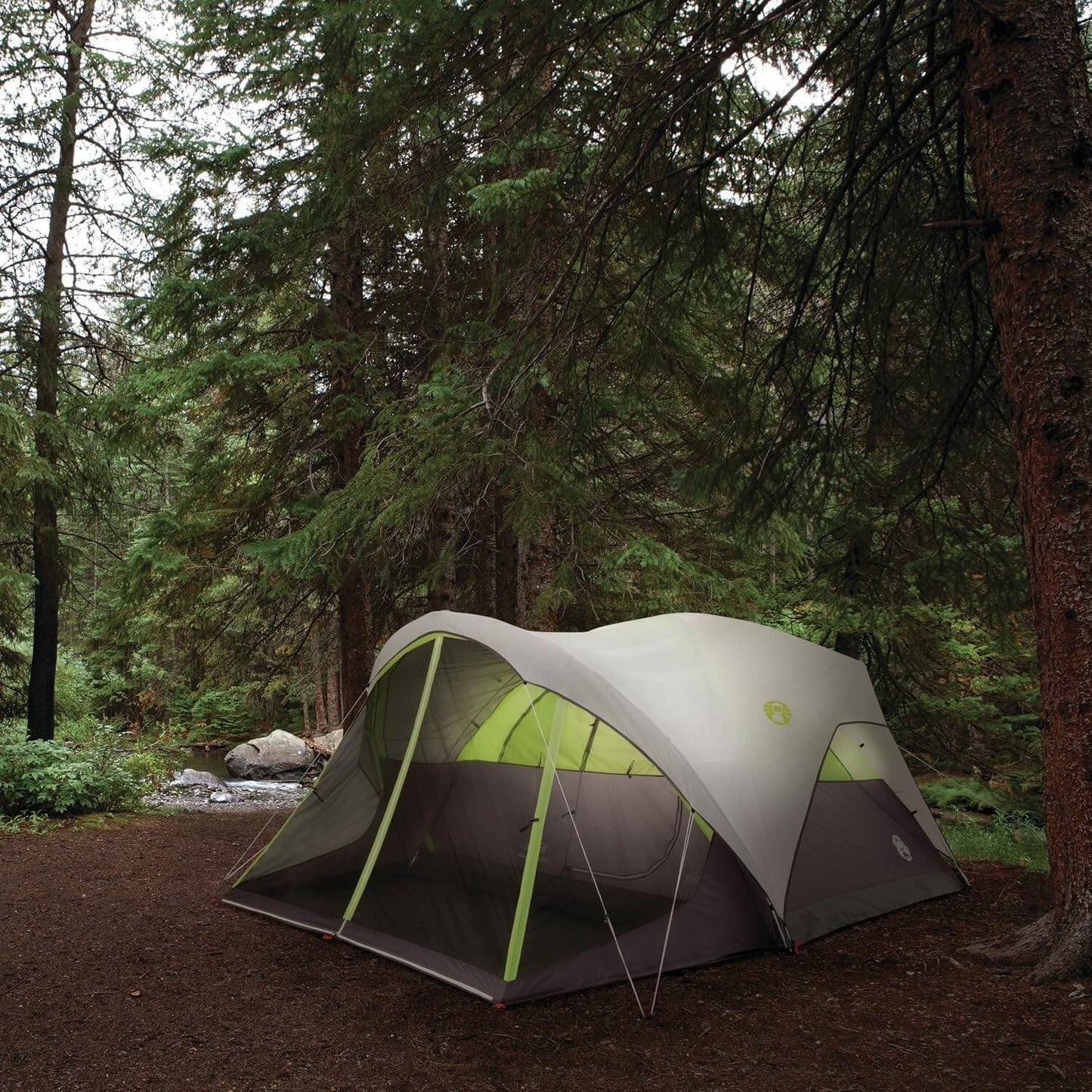 Coleman Steel Creek 6-Person Tent with Screened Porch & Integrated Rainfly NEW