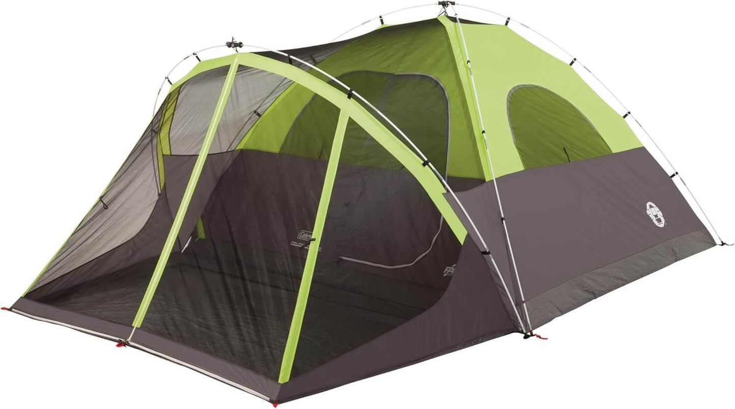Coleman Steel Creek 6-Person Tent with Screened Porch & Integrated Rainfly NEW
