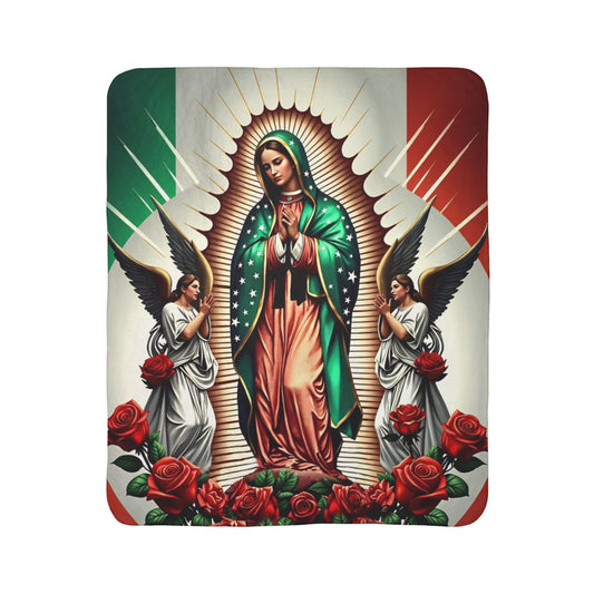 Fleece Sherpa Blanket - Virgin Mary