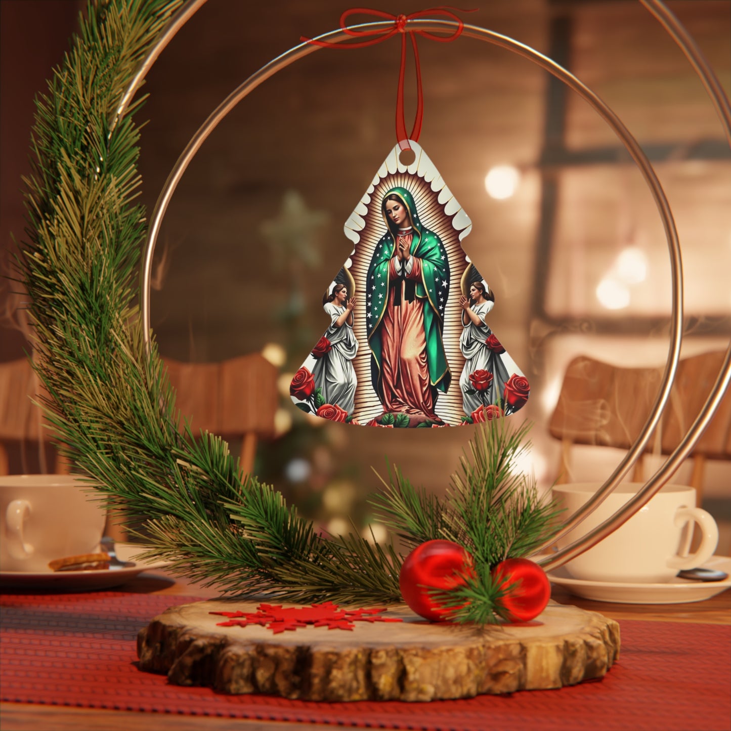 Christmas Shaped Ornament - Virgin Mary